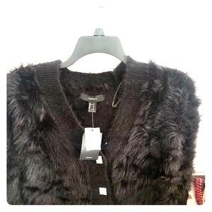 Slightly oversized fur sweater